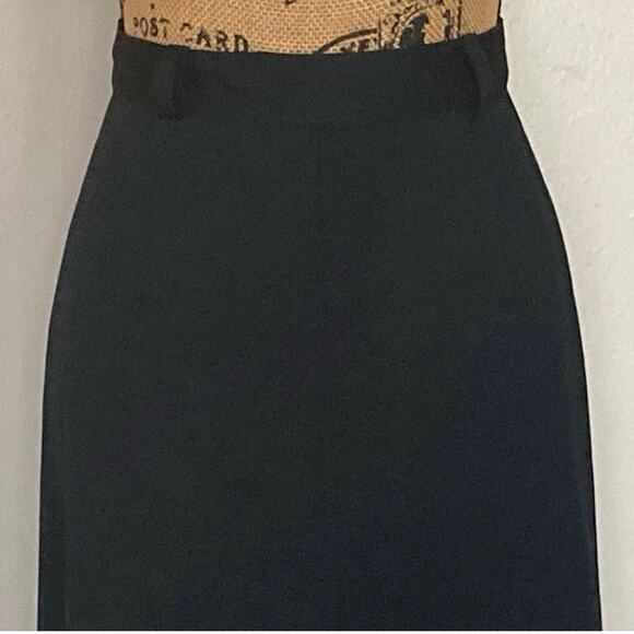 Vintage Black Polyester A-Line Maxi Skirt Women’s S - Picture 2 of 7